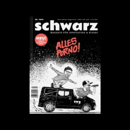 Schwarz Magazin Cover Illustration von Brian Storm