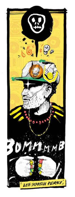 Lee Scratch Perry Porträt von Brian Storm