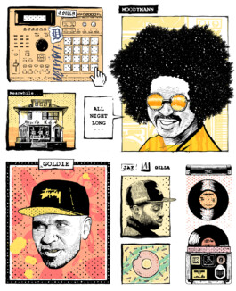 Künstler Porträt Illustrationen von Brian Storm