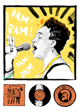 Sister Nancy Porträt Illustration von Brian Storm