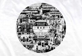 Düsseldorf Wimmelbild Illustration von Brian Storm