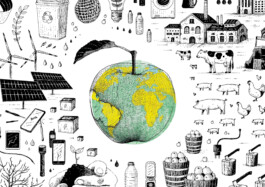 Nachhaltigkeit Magazin Illustration von Brian Storm