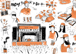 Festival Magazin Illustration von Brian Storm