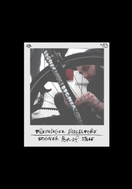 Live Illustration auf Fahrrad