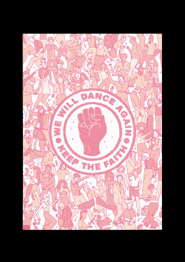 Northern Soul Postkarte von Brian Storm