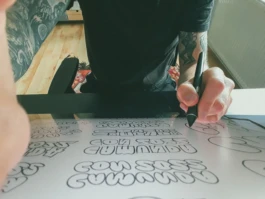 Graffiti Skizzen auf Wacom Cintiq